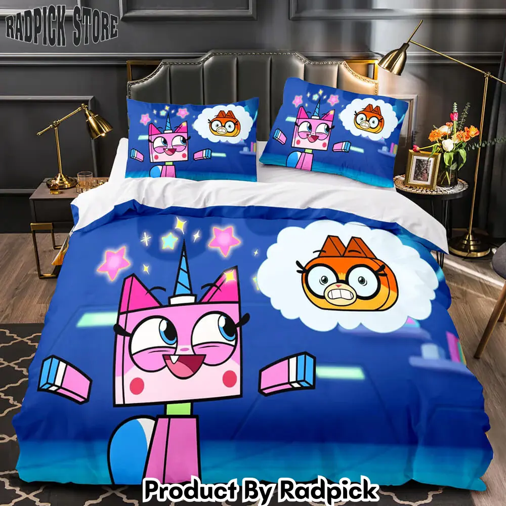 Unikitty bedding set quilt duvet cover bedding sets for kids gift  rp0429919